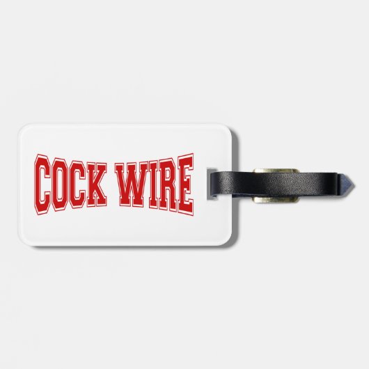 COCKWIRE GEPÄCKANHÄNGER (Rückseite horizontal)