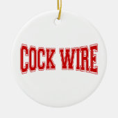 COCKWIRE KERAMIKORNAMENT (Vorne)