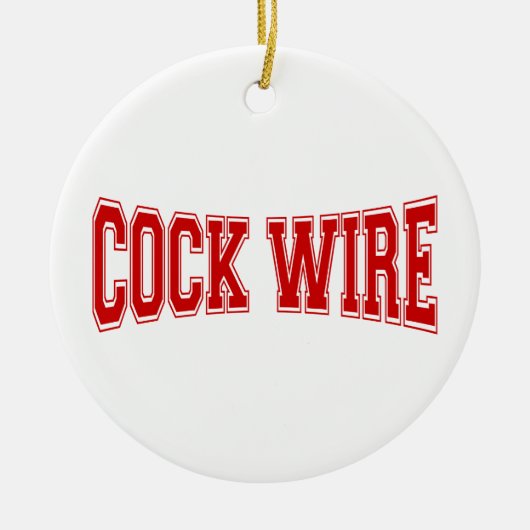 COCKWIRE KERAMIKORNAMENT (Vorne)