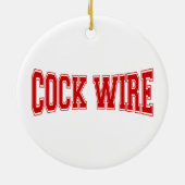 COCKWIRE KERAMIKORNAMENT (Hinten)