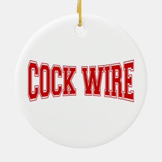 COCKWIRE KERAMIKORNAMENT (Hinten)