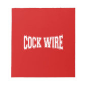 COCKWIRE NOTIZBLOCK (Vorderseite)