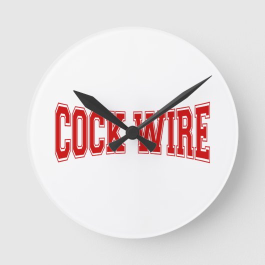 COCKWIRE RUNDE WANDUHR (Vorderseite)