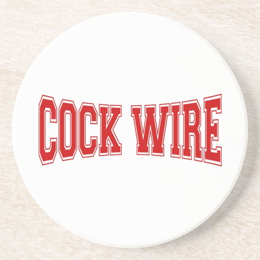 COCKWIRE SANDSTEIN UNTERSETZER (Vorne)