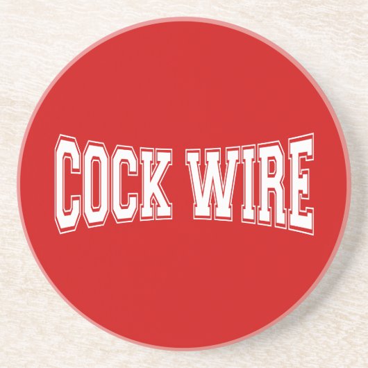 COCKWIRE SANDSTEIN UNTERSETZER (Vorne)