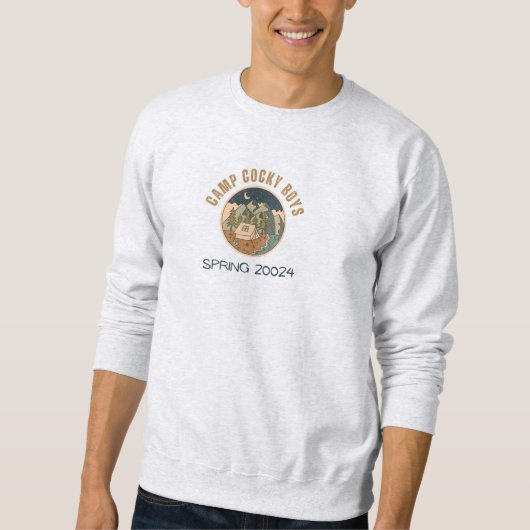 Cocky Boys Camp: Spring '24, Funny Sweat. Sweatshirt (Vorderseite)