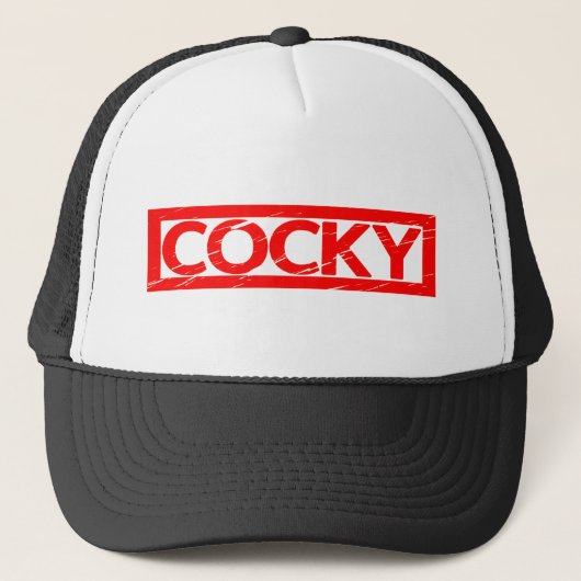 Cocky-Briefmarke Truckerkappe (Vorderseite)