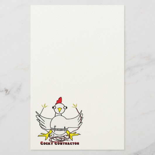 Cocky Contractor Briefpapier (Vorderseite)