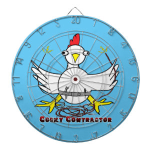 Cocky Contractor Dartscheibe