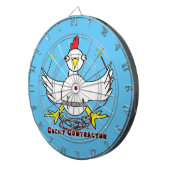 Cocky Contractor Dartscheibe (Vorderseite rechts)