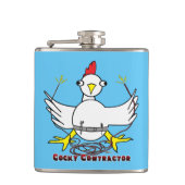 Cocky Contractor Flachmann (Vorderseite)