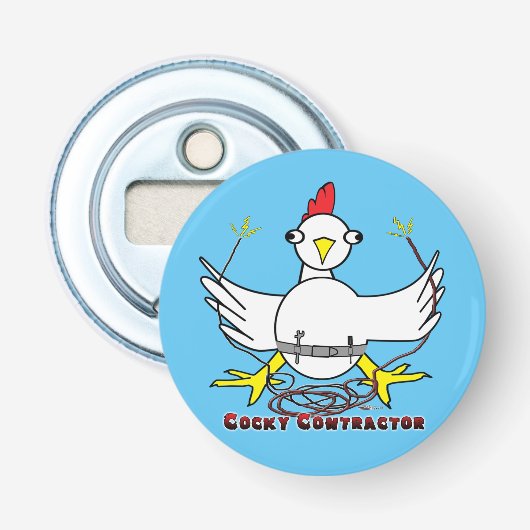 Cocky Contractor Flaschenöffner (Vorderseite)