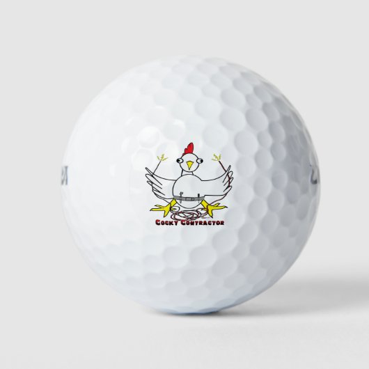 Cocky Contractor Golfball (Vorderseite)