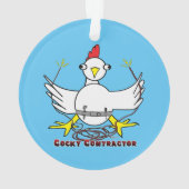 Cocky Contractor Ornament (Rückseite)