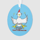 Cocky Contractor Ornament (Vorderseite)