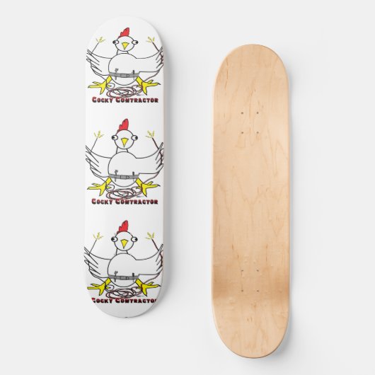 Cocky Contractor Skateboard (Vorderseite)
