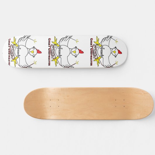 Cocky Contractor Skateboard (Horizontal)
