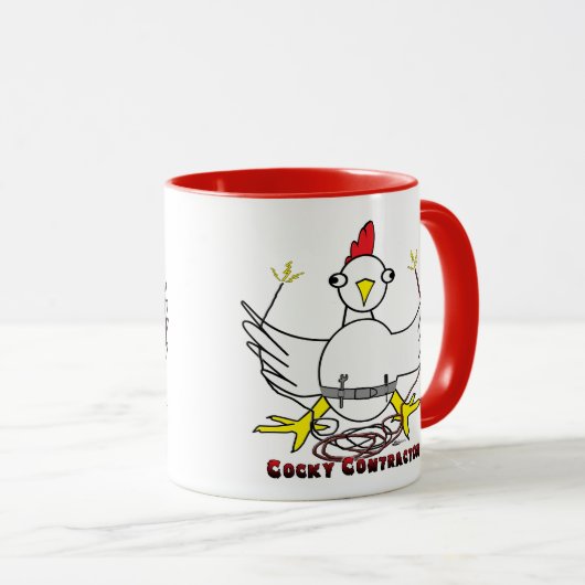 Cocky Contractor Tasse (VorderseiteRechts)