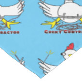 Cocky Contractor Tischdecke (Schrägansicht)