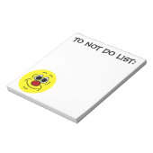 Cocky Face Grumpey Notizblock (Rotiert)