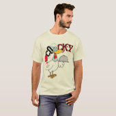 Cocky , Hühnchen Servieren Chiken Dinner Hemd T-Shirt (Vorne ganz)