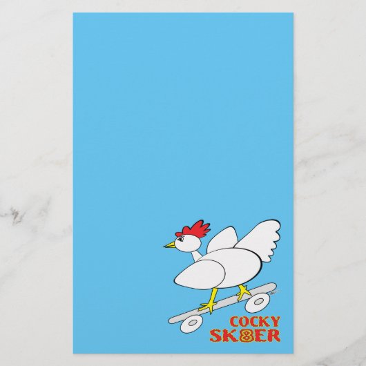 Cocky Skater Briefpapier (Vorderseite)
