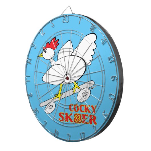 Cocky Skater Dartscheibe (Vorderseite rechts)