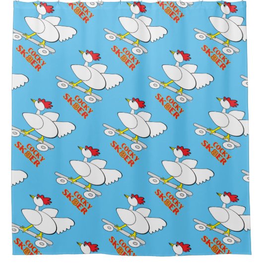 Cocky Skater Duschvorhang (Vorderseite)