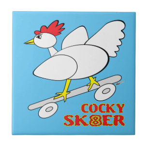 Cocky Skater Fliese