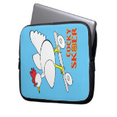 Cocky Skater Laptopschutzhülle (Vorderseite Links)