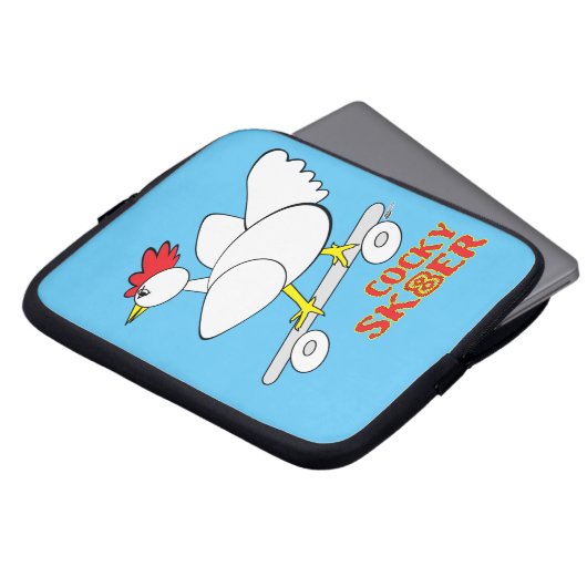 Cocky Skater Laptopschutzhülle (Vorne Oben)