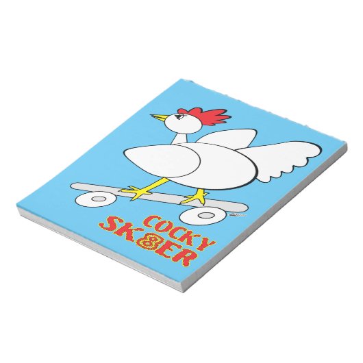 Cocky Skater Notizblock (Rotiert)