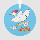 Cocky Skater Ornament (Rückseite)