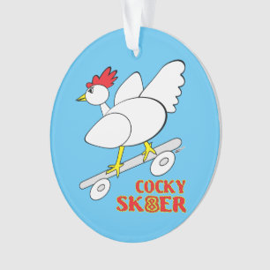 Cocky Skater Ornament