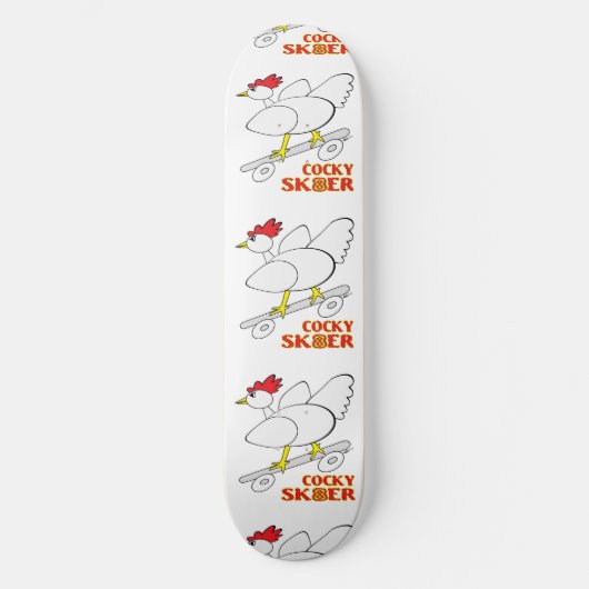 Cocky Skater Skateboard (Vorderseite)