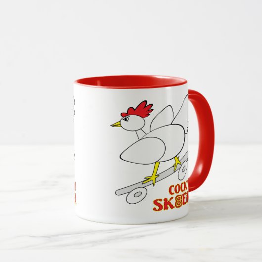 Cocky Skater Tasse (VorderseiteRechts)