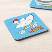 Cocky Skater Untersetzer (Linke Seite)