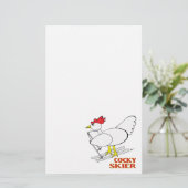 Cocky Skier Briefpapier (Stehend Vorderseite)