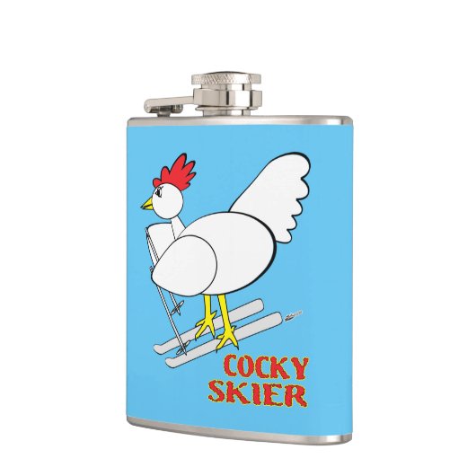 Cocky Skier Flachmann (Links)