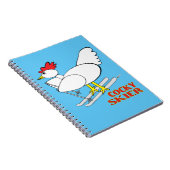 Cocky Skier Notizblock (Rechte Seite)