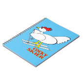 Cocky Skier Notizblock (Linke Seite)