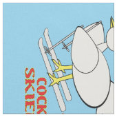 Cocky Skier Stoff (Nahaufnahme)
