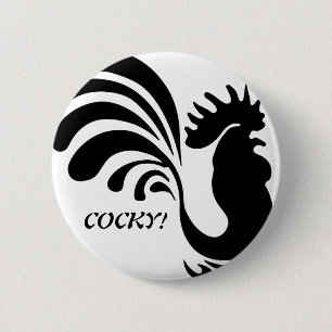 "COCKY!" Stilvolle Rooster-Taste Button