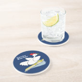 Cocky Surfer Getränkeuntersetzer (Seite)