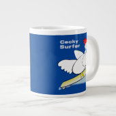 Cocky Surfer Jumbo-Tasse (Vorderseite Rechts)