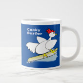 Cocky Surfer Jumbo-Tasse (Rechts)