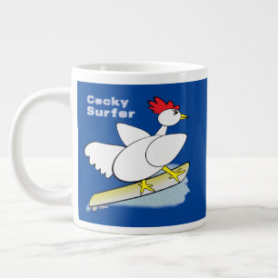 Cocky Surfer Jumbo-Tasse