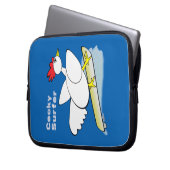 Cocky Surfer Laptopschutzhülle (Vorderseite Links)