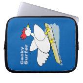 Cocky Surfer Laptopschutzhülle (Vorderseite)