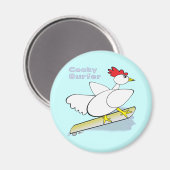 Cocky Surfer Magnet (Vorderseite/Rückseite)